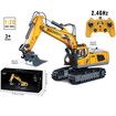 Excavator Toys Construction Tractor Remote Control Yellow Boy Gift Durable Engineering Vehicle Toys