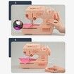 Sewing Machine Toy Sewing Kit for children from 8 to 12 years old Interesting Educational Toy Suitable for Kid And Beginners Travel Gift Color Pink