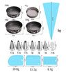 16pcs Cake Pan Sets for Baking and Cake Decorating Supplies