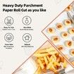 Width30CM Length20M Heavy Duty Parchment Baking Paper Roll for Bread, Cookies, Air Fryer, Steaming, Grilling