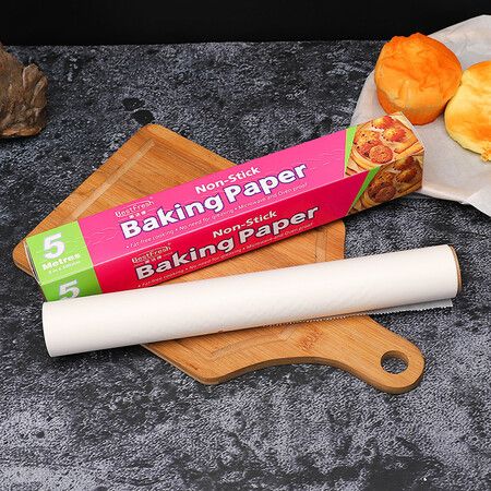 Width30CM Length20M Heavy Duty Parchment Baking Paper Roll for Bread, Cookies, Air Fryer, Steaming, Grilling