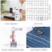 38 Stitches Mini Sewing Machine LED Light Desktop Household Electric Beginners Portable for Patchwork Home Textile SewingMachine