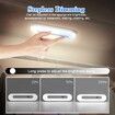 2x 18cm LED Wireless Under Cabinet Lights Rechargeable Magnetic Night Light Bar for Cabinet,Wardrobe,Kitchen,Hallway COL White