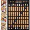 Top 100 Anime Scratch Off Poster| Anime Stuff for Room Decor| Anime Poster for Room Aesthetic| Anime Merch Anime Gifts for Anime Lovers