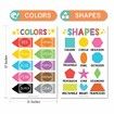 4p Word Family Count 1-100 Numbers, Colors Shapes, ABC Posters Counting Learning Chart For Kindergarten Classroom Prek Homeschool 30x42cm