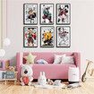 6p Demon Slayer Poster Anime Art Decor HD Print Painting for Living Room,Home Bedroom Playroom 20X25CM Unframed