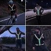 LED Reflective Vest Running Gear USB Rechargeable LED Light Up Vest High Visibility with Adjustable Waist