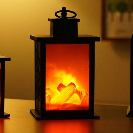 LED Fireplace Light, Flame Lamp Fire Light indoor and outdoor Lantern Night Lighting for Decoration Gift - House