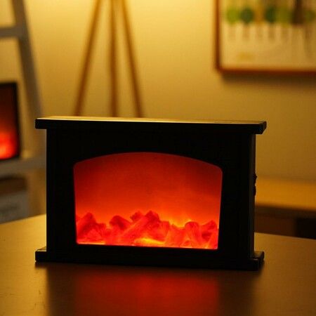 LED Fireplace Light, Flame Lamp Fire Light indoor and outdoor Lantern Night Lighting for Decoration Gift - House