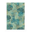 Living Room Carpet Green Area Rug Bedroom Large Floor Mat Nursery Washable Non Slip Rectangle Leaf Print Velvet