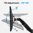 Monitor Arm Stand 2 In 1 Laptop Tray Riser Desk VESA Mount Computer Display Screen Holder Shelf Bracket Adjustable Gas Spring
