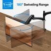 Monitor Arm Stand 2 In 1 Laptop Tray Riser Desk VESA Mount Computer Display Screen Holder Shelf Bracket Adjustable Gas Spring