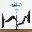 Monitor Arm Stand 2 In 1 Laptop Tray Riser Desk VESA Mount Computer Display Screen Holder Shelf Bracket Adjustable Gas Spring