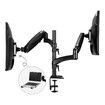 Monitor Arm Stand 2 In 1 Laptop Tray Riser Desk VESA Mount Computer Display Screen Holder Shelf Bracket Adjustable Gas Spring