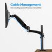 Single Monitor Stand Arm Adjustable VESA Desk Mount LCD Riser Bracket TV Holder Display Computer Screen Shelf Gas Spring