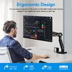Single Monitor Arm Stand LCD TV Desk Mount VESA Riser Laptop Computer Display Screen Holder Adjustable Gas Spring 3.0 USB