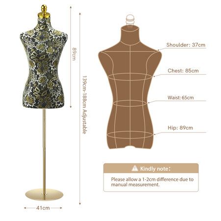 Female Mannequin Manikin Display Stand Tailor Torso Dummy Dressmaker ...