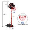 Basketball Hoop Ring Stand Portable Indoor System Net Set Outdoor 1.7m-2.3m Height Adjustable Ball Kids Genki