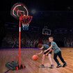 Basketball Hoop Ring Stand Portable Indoor System Net Set Outdoor 1.7m-2.3m Height Adjustable Ball Kids Genki