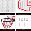 Mini Basketball Hoop Ring Indoor Portable Backboard Net Pump Door Wall Mounted System Stand Kids Genki 73 x 49cm