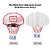 Mini Basketball Hoop Ring Indoor Portable Backboard Net Pump Door Wall Mounted System Stand Kids Genki 73 x 49cm