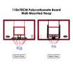 Indoor Basketball Hoop Wall Mounted Backboard Ring System Set Net Door Goals Rim Standard No.7 Balls 110 x 70cm