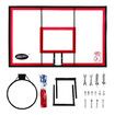 Indoor Basketball Hoop Wall Mounted Backboard Ring System Set Net Door Goals Rim Standard No.7 Balls 110 x 70cm