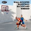 Indoor Basketball Hoop Wall Mounted Backboard Ring System Set Net Door Goals Rim Standard No.7 Balls 110 x 70cm