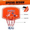 Basketball Hoop Mini Ring System Set Net Door Wall Mounted Backboard Indoor Hang Pump for Kids Toy Genki 50 x 40cm