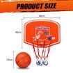 Basketball Hoop Mini Ring System Set Net Door Wall Mounted Backboard Indoor Hang Pump for Kids Toy Genki 50 x 40cm