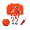 Basketball Hoop Mini Ring System Set Net Door Wall Mounted Backboard Indoor Hang Pump for Kids Toy Genki 50 x 40cm