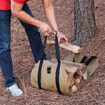 Firewood Storage Bag Canvas Outdoor Camping Wood Log Carrier Match Bag Package Outdoor Tote Home Fireplace Supplies