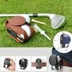 Mini Pocket Leather Golf Ball Storage Pouch Portable Golf Waist Holder Bag Random Color Send