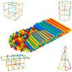 600Pcs Straw Constructor Toys STEM Building Engineering Toys for Boys and Girls Gift