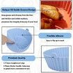 20x6cm Air Fryer Silicone Pot,Reusable Non-stick Air Fryer Silicone Liners,Air Fryer Basket Accessories (Blue)