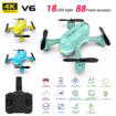 2022 Newest Mini Dual Camera Hd Light-Emitting  Aerial Photography Drone Color Yellow