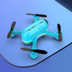 2022 Newest Mini Dual Camera Hd Light-Emitting  Aerial Photography Drone Color Blue