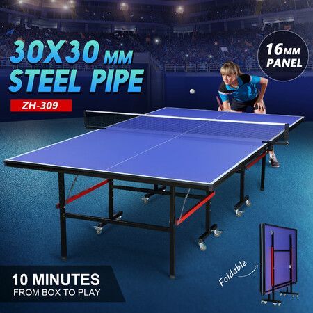 Table Tennis Table Foldable Ping Pong Set Indoor Outdoor Portable Single Player Playback Mode