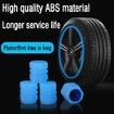 Tire Valve Stem Caps for Car,12PCS Noctilucous Tire Air Caps Cover,Illuminated Auto Wheel Valve Stem Cap,Newly Upgraded Diamond Luminous(Blue)