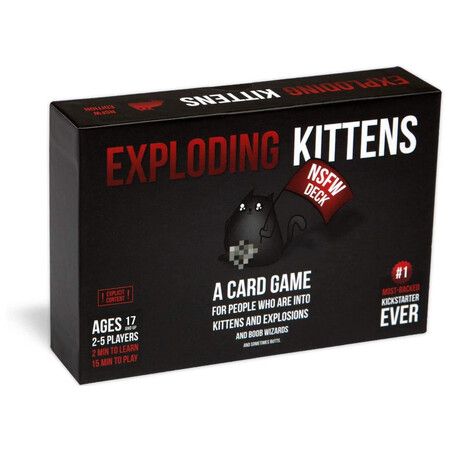 NSFW by Exploding Kittens - Card Games for Adults & Teens - A Russian Roulette Card Game