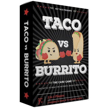 Taco vs Burrito - The Wildly Popular Surprisingly Strategic Card Game - A Perfect Family-Friendly Party Game for Kids
