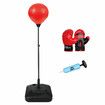 160CM Speed Ball Boxing Punching Bag Stand Set Height Adjustable Freestanding for Kids Adults with Gloves Pump