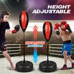 155CM Speed Ball Boxing Bag Punching Stand Set Freestanding Height Adjustable for Kids Adults with Gloves Pump