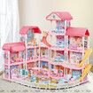 Doll House Barbie Dream Play Furniture Playhouses Toys Dollhouse Princess Castle Light Music 14 Rooms 4 Stories 93cm 