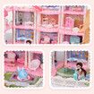 Doll House Barbie Dream Play Furniture Playhouses Toys Dollhouse Princess Castle Light Music 14 Rooms 4 Stories 93cm 