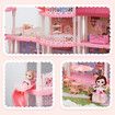 Barbie Doll House Dream Play Furniture Playhouses Toys Dollhouse Princess Castle Light Music 11 Rooms 4 Stories 93cm