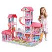 Barbie Doll House Dream Play Furniture Playhouses Toys Dollhouse Princess Castle Light Music 11 Rooms 4 Stories 93cm