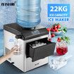 22kg Ice Maker Cold Water Dispenser 2 In 1 Bullet Cube Making Machine Countertop Home Commercial Stainless Steel Maxkon