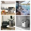 20kg Ice Maker Machine Clear Cube Making Countertop Home Commercial 2 Water Filling Methods Stainless Steel Maxkon 