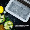 20kg Ice Maker Machine Clear Cube Making Countertop Home Commercial 2 Water Filling Methods Stainless Steel Maxkon 